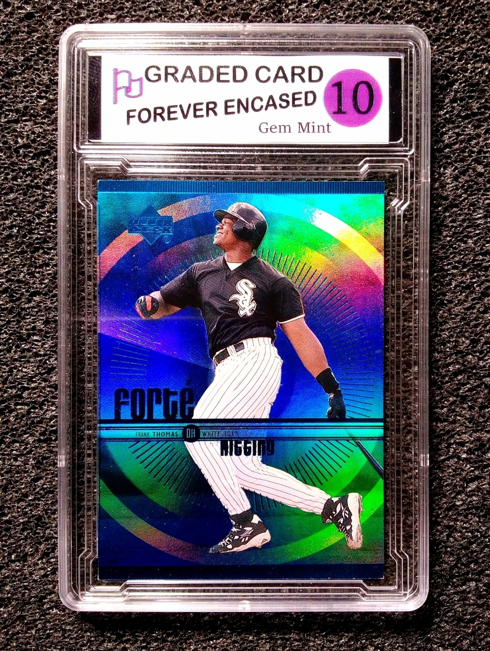Frank Thomas Chicago White Sox Upper Deck Forte Baseball Card. Graded 10 Gem